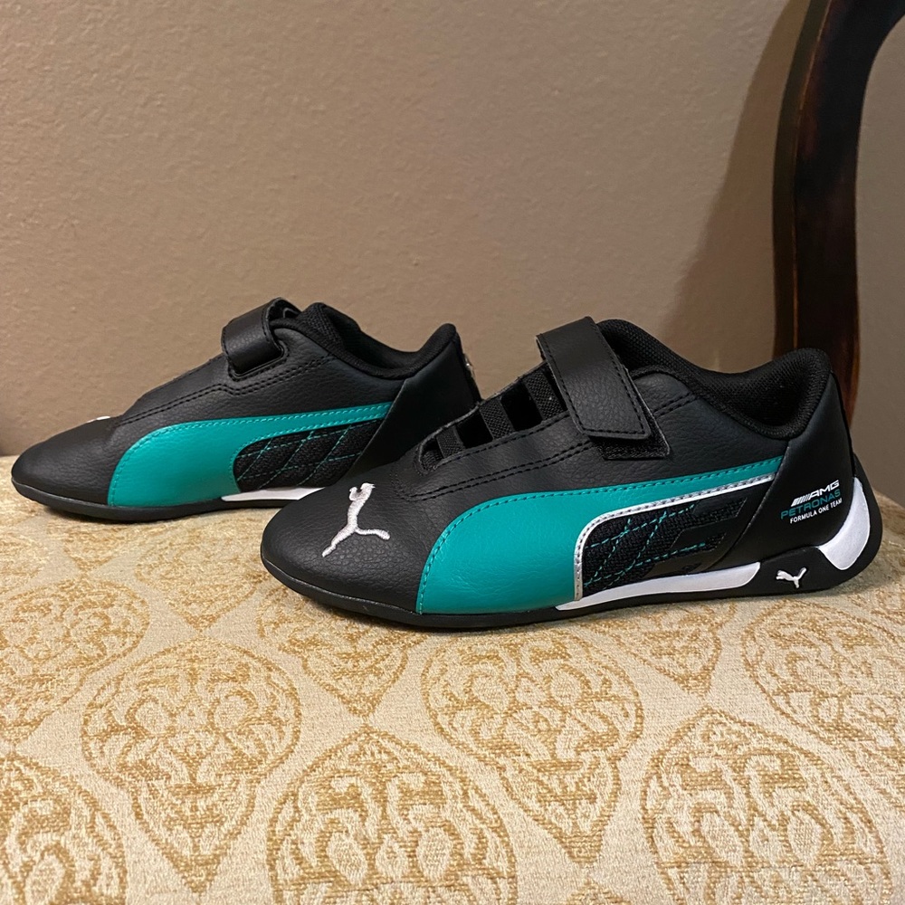GUC - Puma Formula One shoe with Mercedes logo. Size 12 boys.